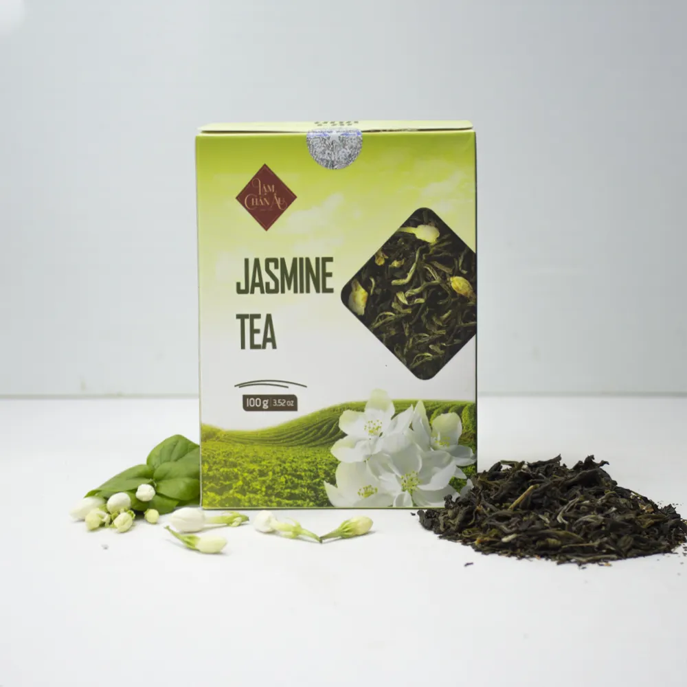 Chá Lam Chan Au Chá Orgânico Especial de Jasmim Chá de Folhas Soltas Sabor Distinctivo Usado Como Presente ISO HACCP Chá Premium Atacado