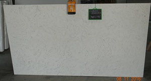 Modern Design Cloudy Carrara Quartz Slab <strong>3D</strong> Model Capable for Hotel Applications