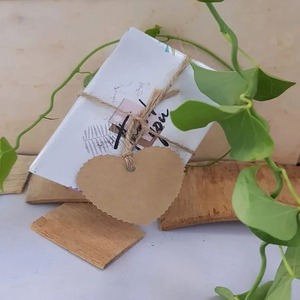 100 Pcs Brown Double-Sided Blank Craft <strong>Hang</strong> <strong>Tags</strong> <strong>with</strong> Barcode <strong>String</strong> Jute Rope for Party Celebration <strong>Plain</strong> Price <strong>Tags</strong> Thread - Product Image 4