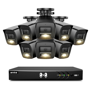 ANNKE 2MP H.265 + bidirezionale Audio a doppia luce umana e sistema di telecamere di sicurezza Kit IP67 Dvr - Product Image 1