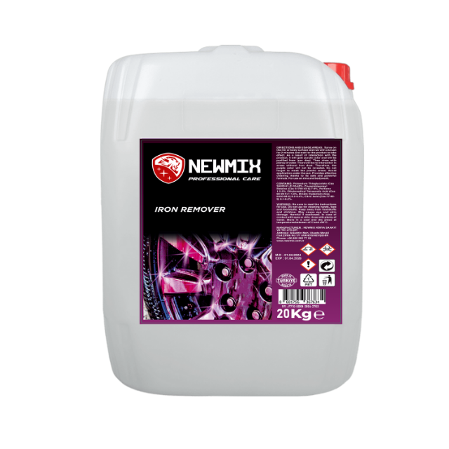 ของเหลวใสเปลี่ยนเป็นสีม่วงบนเหล็ก