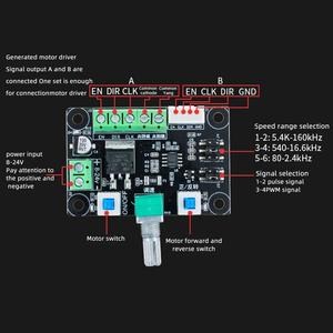 DC 12V-24V motore Stepper Driver Controller di azionamento PWM generatore di segnali di impulsi scheda modulo di controllo della velocità - Product Image 6