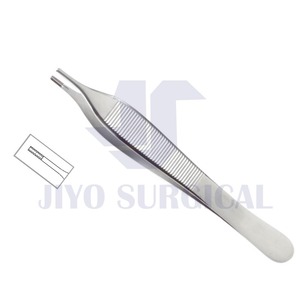Oftalmik cerrahi aletler 12cm titanyum tıbbi forseps Adson kahverengi doku forseps 3mm diş ucu ile düz için - Product Image 2