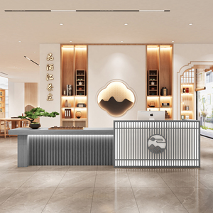 办公桌椅接待台前台柜台小型接待台沙龙接待台现代 - Product Image 5