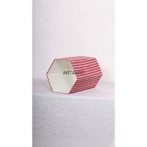 El yapımı dekoratif toz Bin hint şerit baskı mukavva çöp tenekesi ev geri dönüşüm Metal çöp kutusu baskılı karton ile - Product Image 3