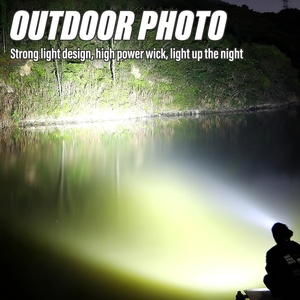 Hochleistungs-LED-Taschenlampe Wiederauf ladbare Multifunktion lampe mit 6000mAh Batterie RGB-Beleuchtung USB-Ausgang Ideal - Product Image 5