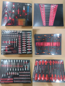 250 Pcs 7抽屉车间工具手推车车库工具柜手推车胸部重型机械工具盒汽车修理 - Product Image 2