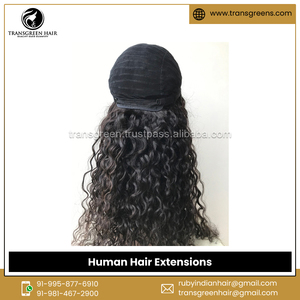 India Origin Manufacturer &amp; <strong>Exporter</strong> Selling Human Hair Extensions Raw Unprocessed Virgin Natural Curly Bob Wigs with <strong>Bangs</strong> - Product Image 6