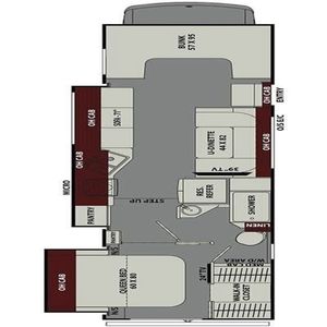 รถบ้าน4X4คาราวาน RV รถบ้านพร้อมตู้เย็นสำหรับตั้งแคมป์รถบรรทุกและเดินทางบ้าน