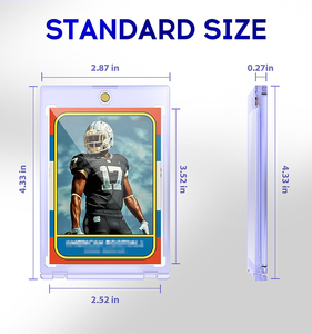 Оптовая продажа, безопасные пластиковые акриловые УФ-защита, магнитные витрины для торговых карт, защитные плиты для большинства стандартных карт - Product Image 3