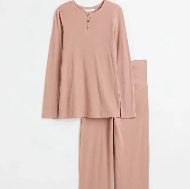 Hongbo 95%, ropa de dormir de viscosa de bambú para mujer, pijama de manga larga, ropa de salón con botones, vestido de noche para mujer, ropa de dormir