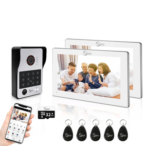 Sistema de intercomunicación de vídeo inteligente Anjielo, pantalla de 4 cables de 7 pulgadas con visión nocturna y transmisión de largo alcance para apartamento en casa - Product Image 1