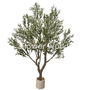 150 180 210cm Green <strong>Landscape</strong> Indoor and Outdoor Fake Fruit Artificial Olive Tree Potted Plant for Home Office Living Room Decor - Product Image 4