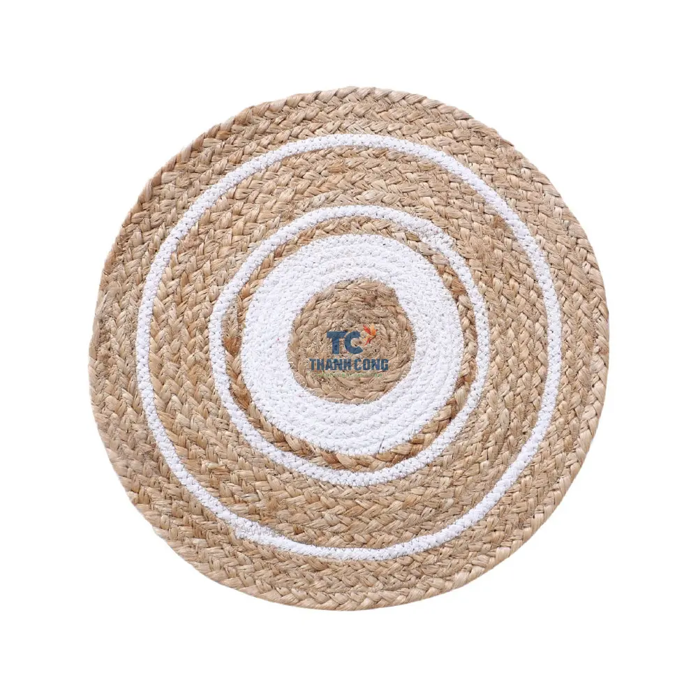 Vente en gros de tapis tissé de haute qualité tapis rond en segrass et tapis en osier tapis personnalisé pour la maison et le bureau