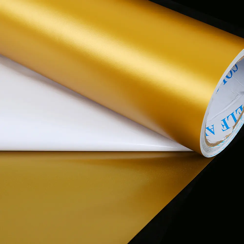 100 mikron PVC lapisan PVC mengilap emas padat untuk pencetakan rol PVC lunak emas