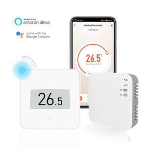 Design moderno termostato cablato ad alta efficienza energetica per il controllo del riscaldamento dell'appartamento manuale e programmabile - Product Image 4