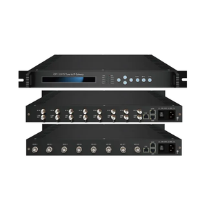 Headend Equipment Digital TV Headend 8 16 24 <strong>Channel</strong> Tuner to IP Gateway Supporting DVB- S/S2/S2X or DVB-C/T/T2/ISDB-T Tuner - Product Image 2