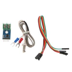 Módulo MAX6675 con sensor de temperatura de termopar tipo K y cable de salto DC 3-5V MAX6675 Mini placa Sensor de temperatura tipo K