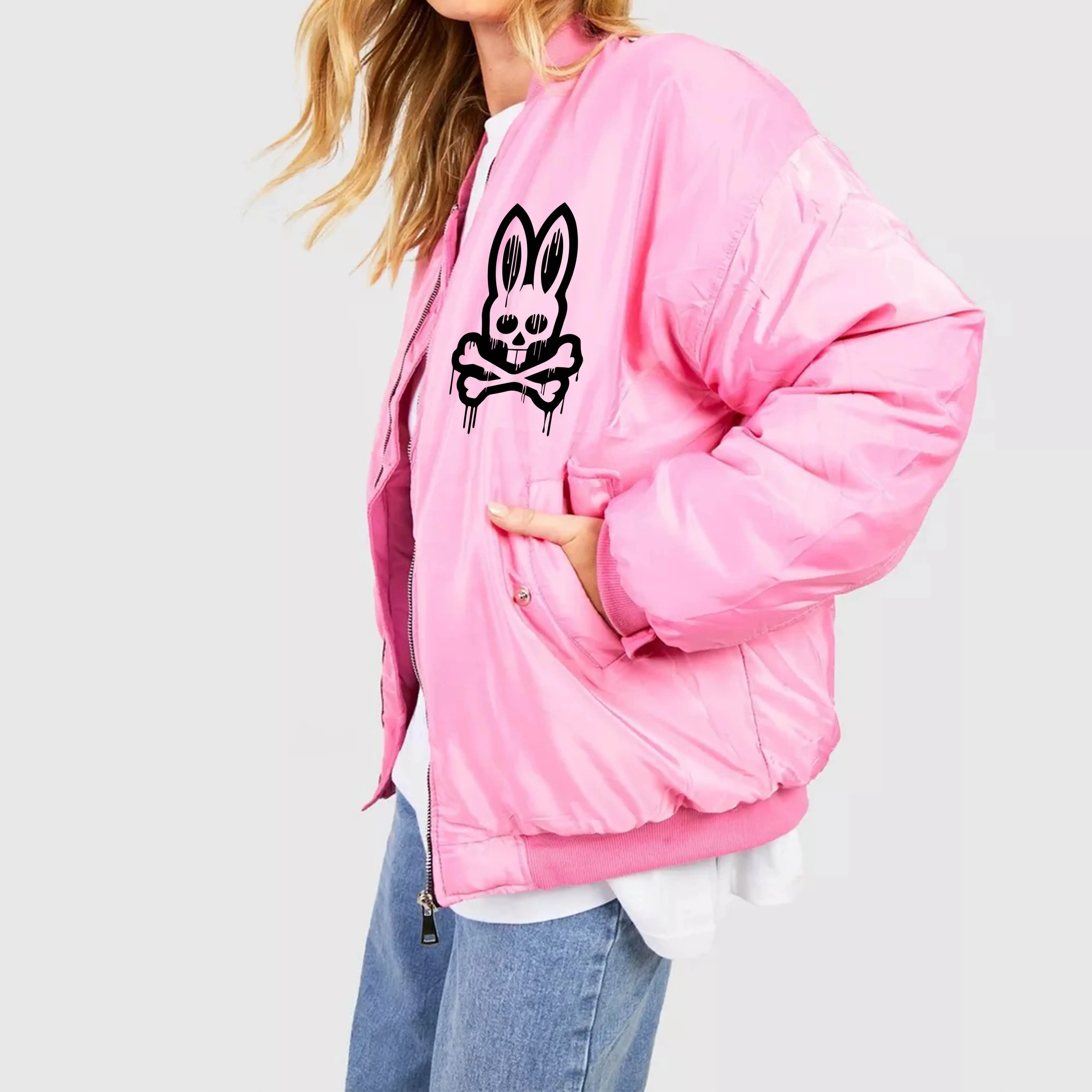 Chaquetas de bombardero para mujer, transpirables, ligeras, de satén, con cremallera, informales, personalizadas, de longitud corta, prendas de vestir, chaquetas de moda de Hip Hop