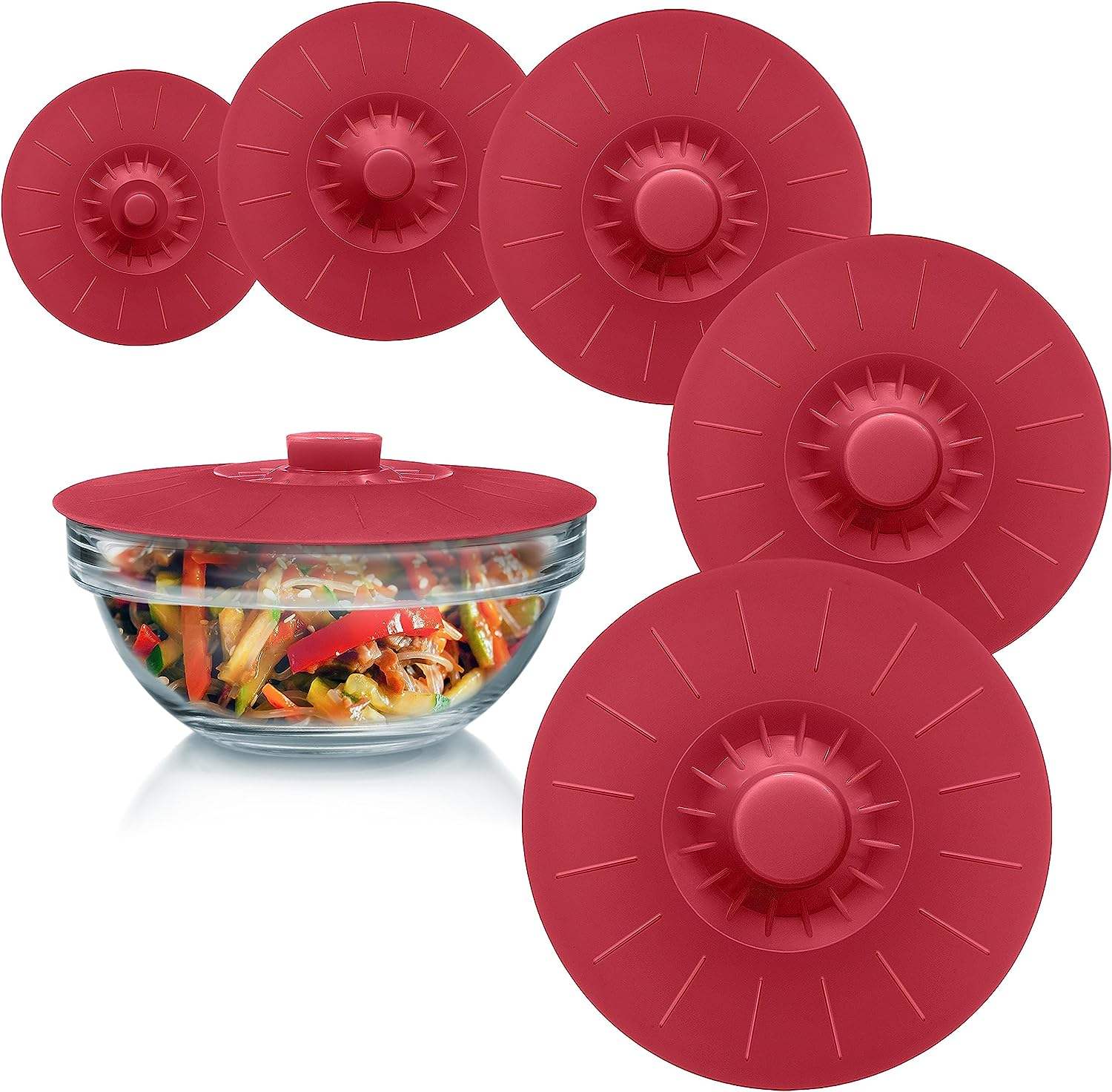 5pcs Pack Red