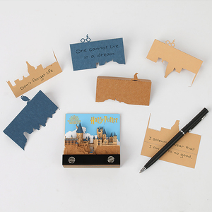 Hogwarts Castle Shaped Building <strong>Block</strong> Notes <strong>Cube</strong> 3D <strong>Memo</strong> Pad Custom Diy Papercraft Laser Cut Every Sheets Notes Pad <strong>Paper</strong> <strong>Cube</strong> - Product Image 4