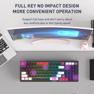 OEM Manufacturing 98 Keys Compact Layout rainbow Backlight <strong>Custom</strong> DIY Wireless Mechanical <strong>Keyboard</strong> Gamer <strong>Keyboard</strong> - Product Image 4