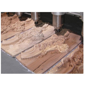 Alta Eficiência China Multi Cabeça 4 Eixos 3D Madeira CNC Router Máquina Cilindro 6 Cabeças CNC Router