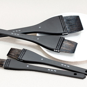 Professional Artist Hog Bristle Flat <strong>Brush</strong> - Premium Oil Painting <strong>Brush</strong> for Studio &amp; Canvas - Product Image 4