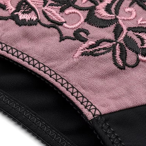 Yastıklı kalçalar ile el işlemeli kontrol külot Polyester tayt malzeme şekillendirme desteği günlük giyim bayan iç çamaşırı - Product Image 4