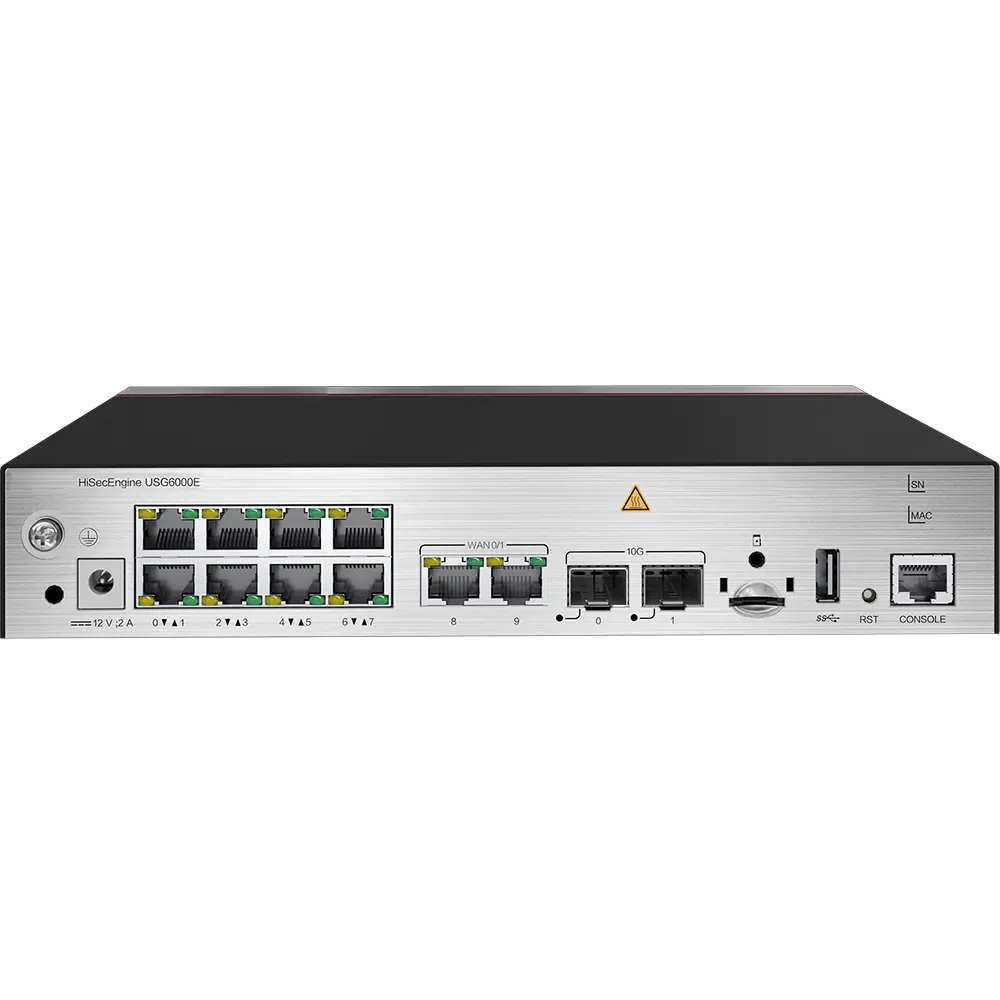 Nuevo 02352QVC Firewall DE SEGURIDAD DE LA RED USG6331E AC Mainframe 10 * GE RJ45 + 2 * 10GE SFP + 1 * Adaptador de corriente, SSL VPN 100 usuarios