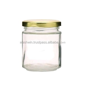 High Sale <strong>Stackable</strong> Glass <strong>Jar</strong> 150 ml Food <strong>Container</strong> With Air Tight Lid Sustainable Handcraft Food Grade and fusion From India