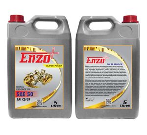 Enzo Plus SAE 50 API CD/SF Engine <strong>Oil</strong> 5 Litre Best Automotive Lubricant with Base <strong>Oil</strong> Composition - Product Image 2