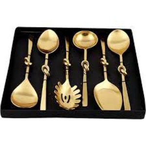 <strong>New</strong> Pattern Arrival Fully Gold Plated Knives Spoon and Folks Cutlery Set Kitchenware Dinnerware Accessories Supplies From <strong>India</strong> - Product Image 4