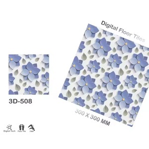 Vistaar品牌最新3D设计黑色红色车身12x12 30x30 300x300数字印刷陶瓷釉面陶瓷地砖