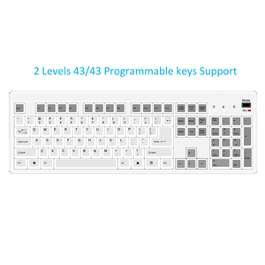 Teclado programable con cable USB con 2 capas 43/43 teclas Compatible con PC Nuevo producto
