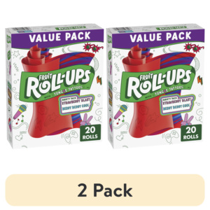 Bulk Pack 0.5 oz Strawberry Sensation Fruit Roll-Ups Chewing Gum Type Fruity Flavored <strong>Snacks</strong> 10 Ct - Product Image 4