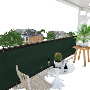 Red de sombra HDPE verde personalizada para patio, pantalla de privacidad para balcón, valla neta, fácil instalación, Red de jardín - Product Image 1