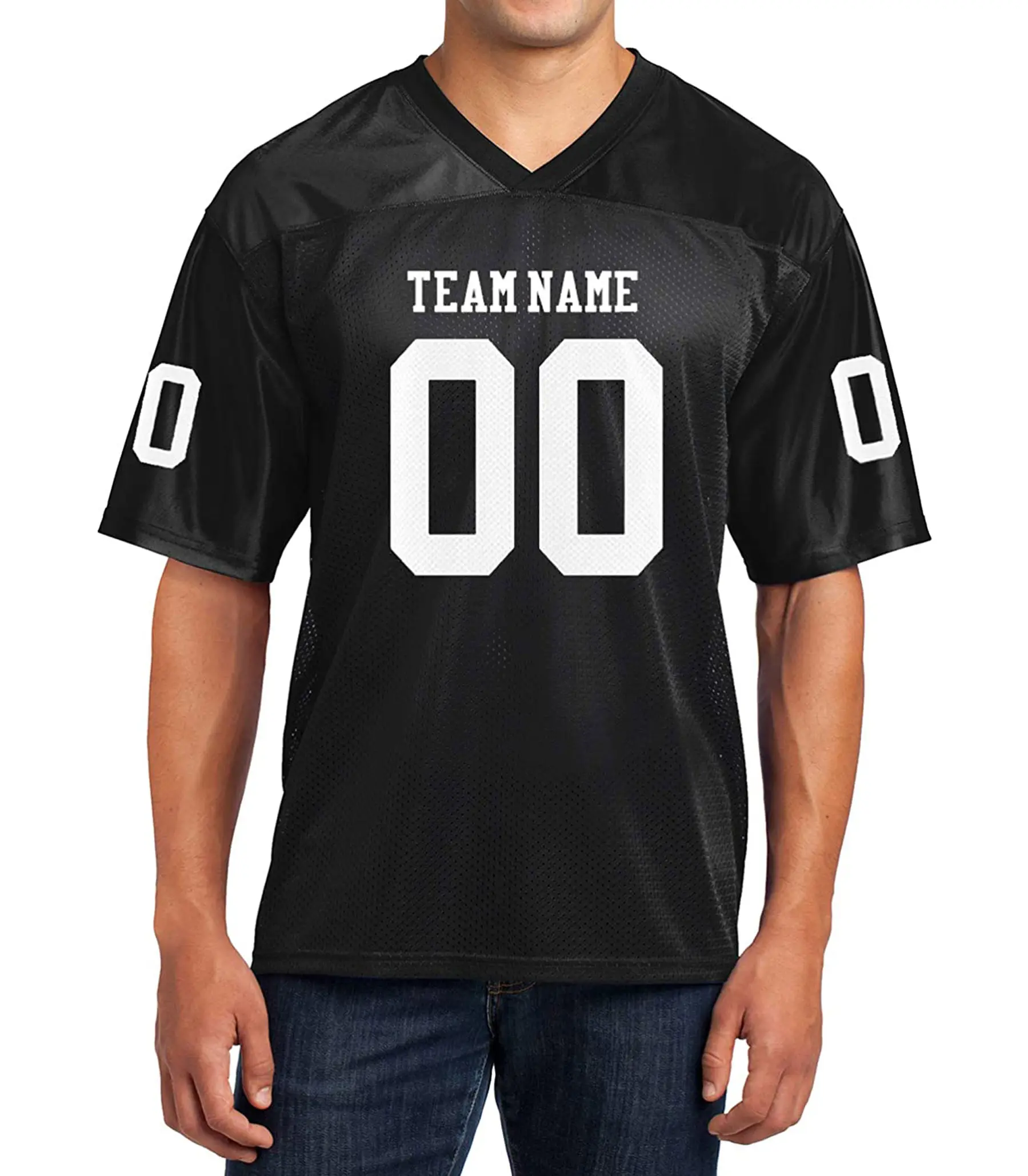American Football Uniforms Man Wearing American Football Kit Custom Men, Women and Youth Football Uniforms Jersey Shirt