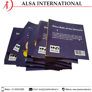批发印度定制尺寸平装笔记本印刷胶版纸板小册子和标签 - Product Image 2