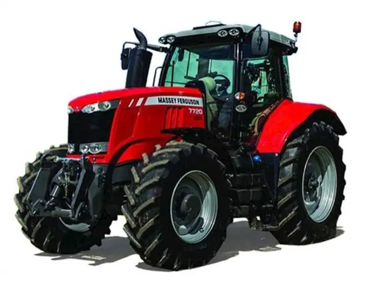Tractor de segunda mano Massey Ferguson 7720, 110HP, 4WD y otros modelos de Massey Ferguson, disponible en venta con certificado CE