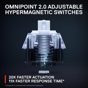 BEST SELLER Apex Apex Pro Mini kablosuz hipermanyetik oyun klavyesi kompakt 60 Form faktörü-ayarlanabilir harekete geçirme - Product Image 6