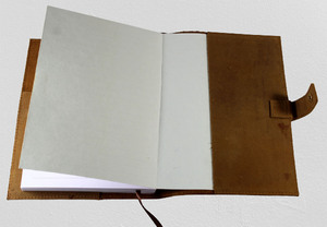 สมุดแพลนเนอร์รายเดือนแบบ A5สมุดแพลนเนอร์พิมพ์โลโก้นูนสไตล์ธุรกิจหนังมีขนาดตามสั่ง - Product Image 4