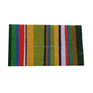 Coco Rubber Non Brush Coir Mat 1.23 Kgs 8mm Thickness <strong>Entry</strong> with This Bright and Colorful Floral Natural Coir Door Mat 60*90 cm - Product Image 3