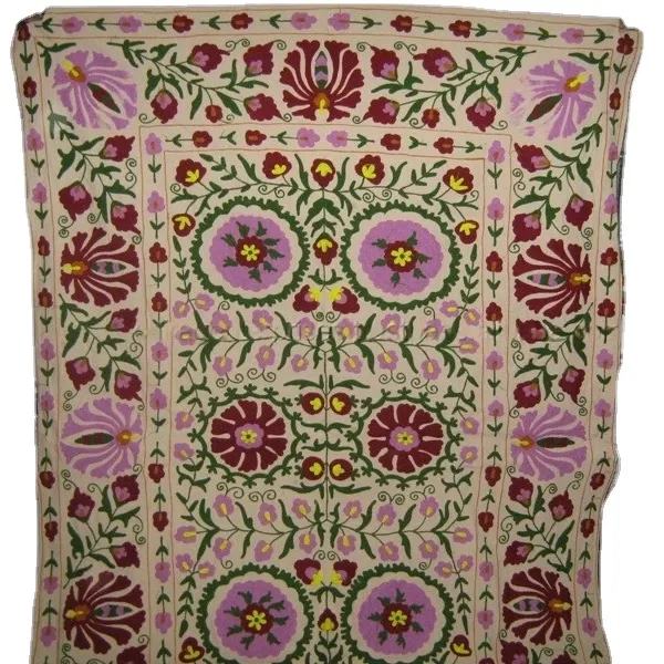 ผ้าคลุมเตียงผ้าฝ้ายอินเดียพิมพ์ลายดอกไม้นุ่มสบาย