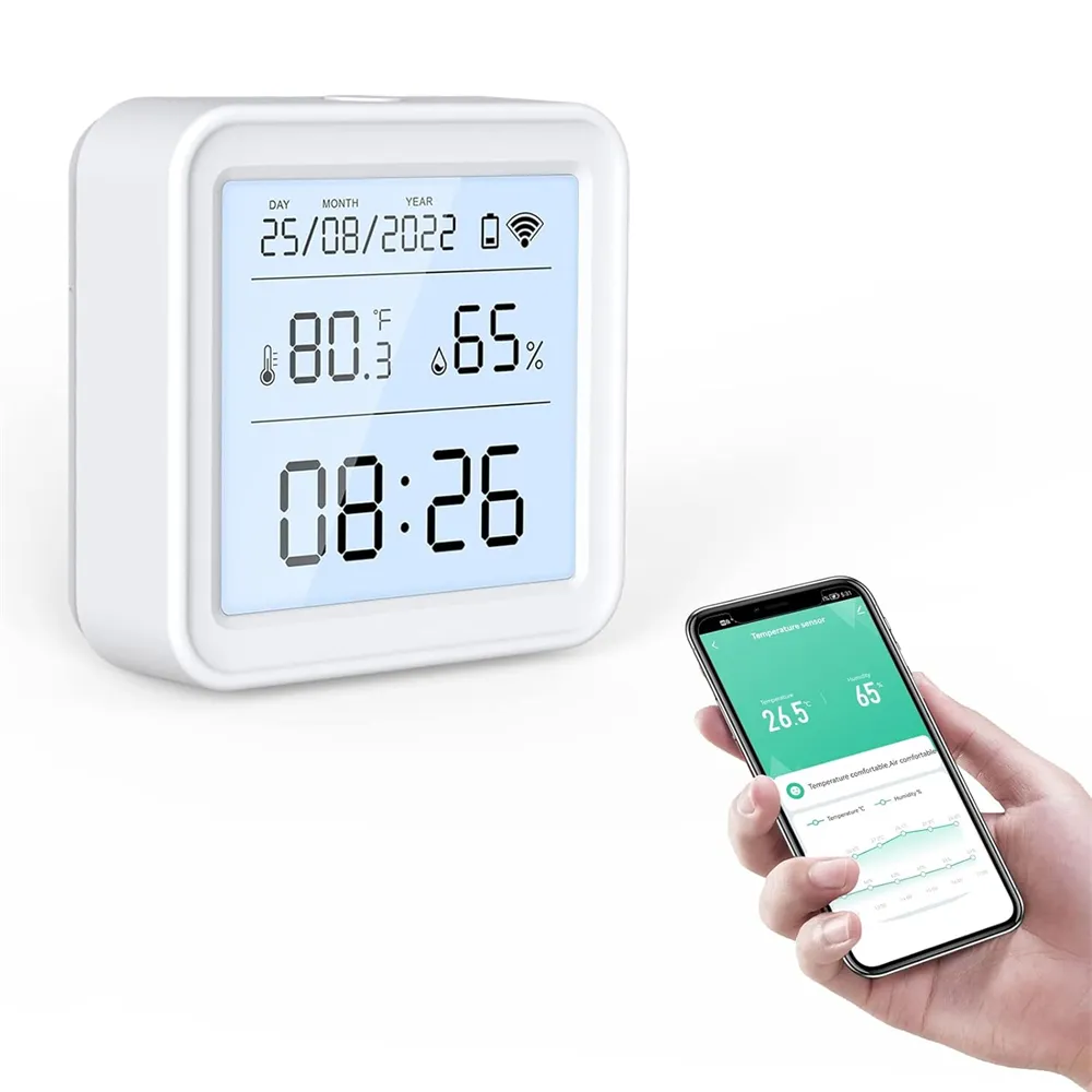 ZigBee ev otomasyon Wifi termometre higrometre dijital sıcaklık ve nem sensörü akıllı ev otomatı için sera için