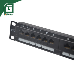 GETEKnet 19英寸1U UTP 6类配线架24端口加载，价格经济，适用于网络应用 - Product Image 6