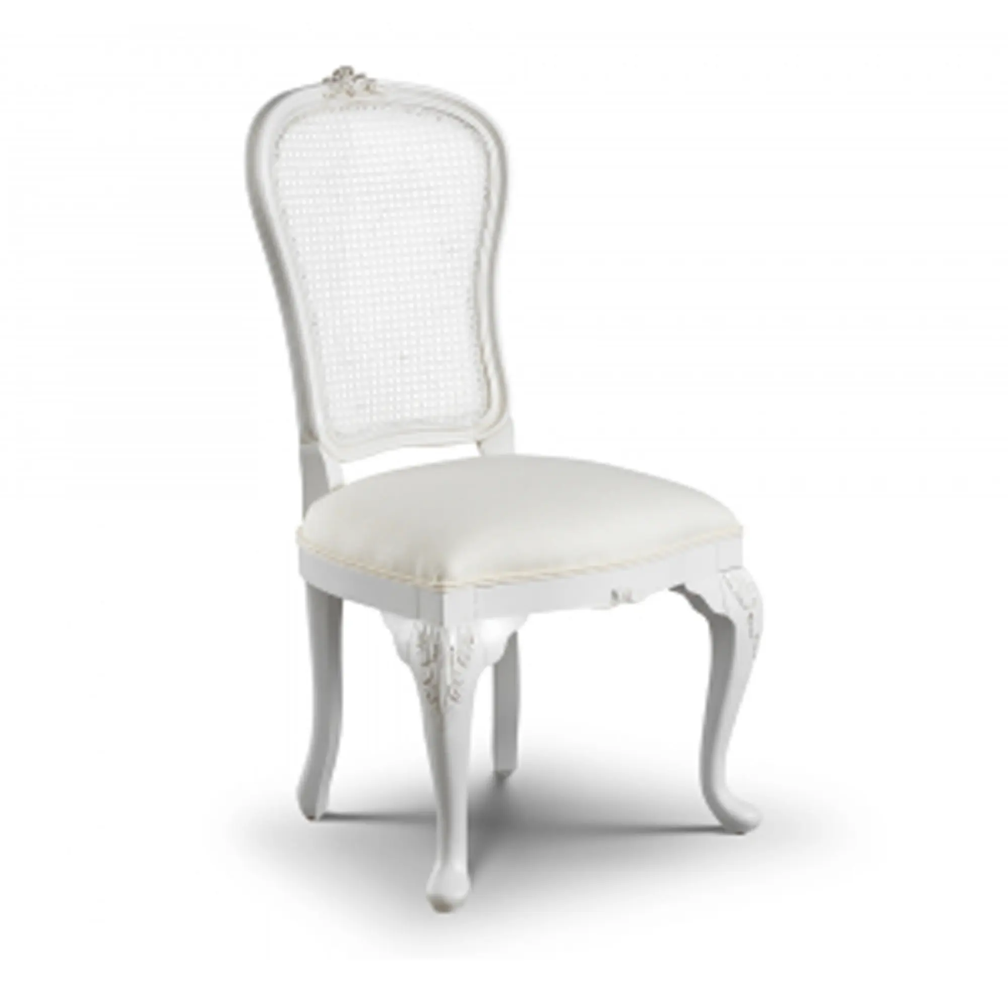 Silla lateral francesa Tapizada en Bali, clásica, sofisticada y antigua en apariencia, esta silla se ve impresionante en cualquier lugar.