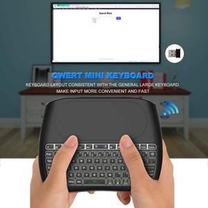 <strong>Mini</strong> Wireless <strong>Keyboard</strong> D 8 <strong>Mini</strong> <strong>Keyboard</strong> with <strong>Touchpad</strong> Colorful Backlit Small Wireless <strong>Mini</strong> Handheld Remote <strong>Keyboard</strong> - Product Image 4