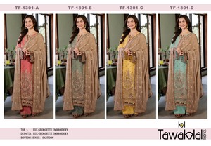 Yeni koleksiyon son moda Salwar Kameez şenlikli görünüm ve yumuşak kumaş ile bayanlar için hindistan'dan en iyi fiyatlarla mevcut Set - Product Image 6