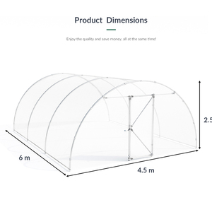ขยายการเติบโตของพืชด้วย EU profi 6x4.5x2.5เมตรแชมป์เรือนกระจกมณฑลซานตงประเทศจีน